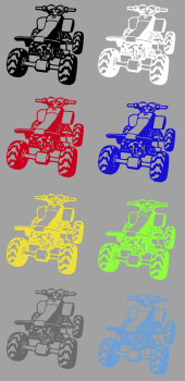 Aufkleber Quad